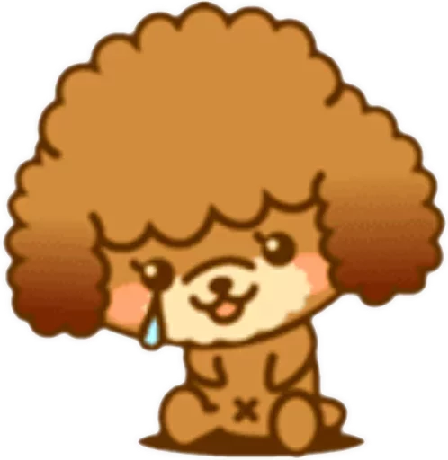 🐶 Стикер «New Angry Poodle» для Telegram