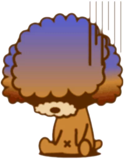 🐶 Стикер «New Angry Poodle» для Telegram