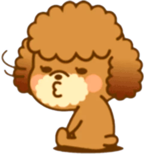 🐶 Стикер «New Angry Poodle» для Telegram