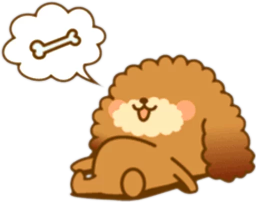 🐶 Стикер «New Angry Poodle» для Telegram