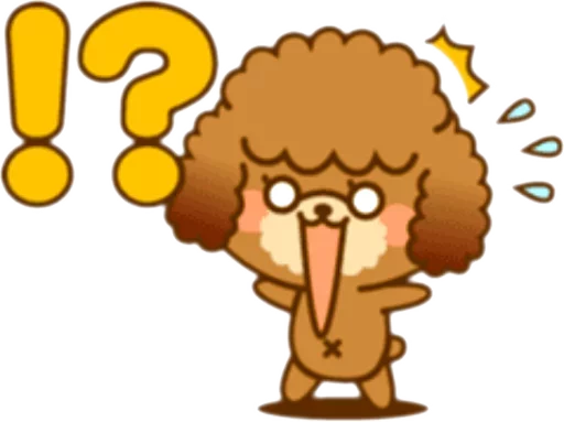 🐶 Стикер «New Angry Poodle» для Telegram