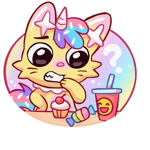 🤩 Эмодзи «Новый Кэнди Кэт» для Telegram
