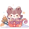 🐵 Эмодзи «Новогодний 1» для Telegram