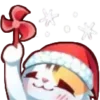 ❄️ Эмодзи «Новогодний кот» для Telegram