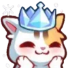 ❄️ Эмодзи «Новогодний кот» для Telegram