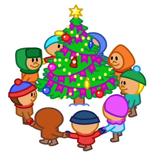 🎄 Эмодзи «Анимированный набор эмоджи с новогодним миксом» для Telegram