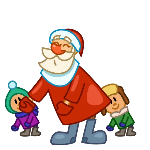 🕺 Эмодзи «Анимированный набор эмоджи с новогодним миксом» для Telegram