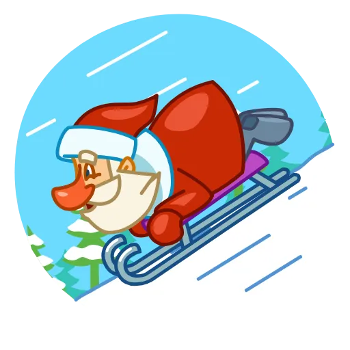🛷 Эмодзи «Анимированный набор эмоджи с новогодним миксом» для Telegram