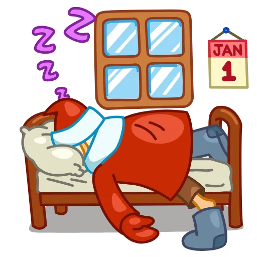 😴 Эмодзи «Анимированный набор эмоджи с новогодним миксом» для Telegram