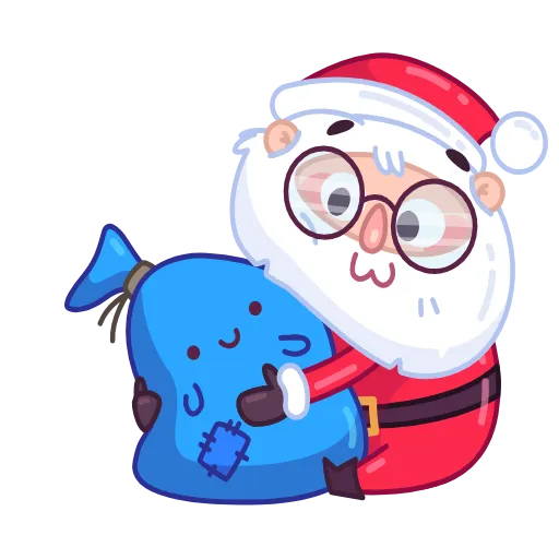 😘 Эмодзи «Анимированный набор эмоджи с новогодним миксом» для Telegram