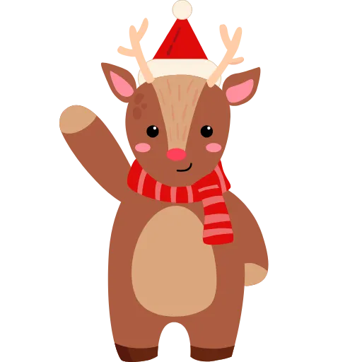 🦌 Эмодзи «Зимние анимированные эмодзи и буквы» для Telegram