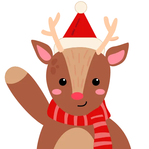 🦌 Эмодзи «Зимние анимированные эмодзи и буквы» для Telegram