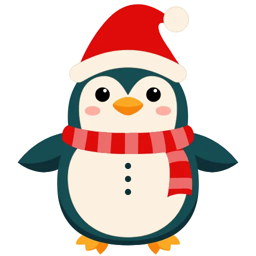 🐧 Эмодзи «Зимние анимированные эмодзи и буквы» для Telegram
