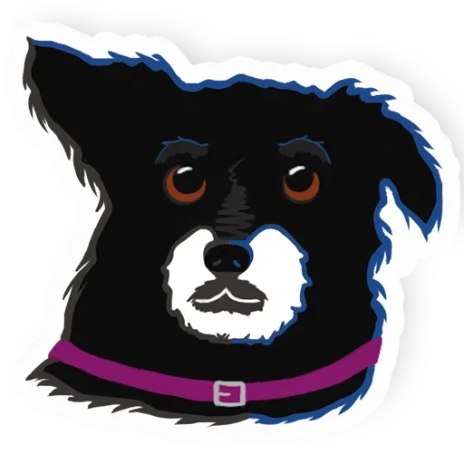 Стикерпак New Years Dog для Telegram — скачать