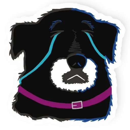 😭 Стикер «New Years Dog» для Telegram