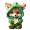 🦊 Эмодзи «Новогодний подарок» для Telegram