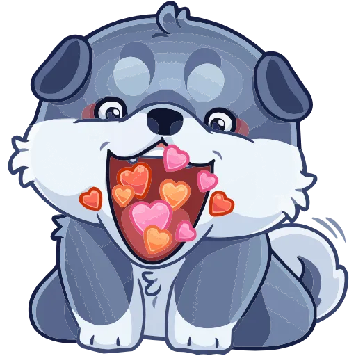 🥰 Эмодзи «Маламут Ньют» для Telegram