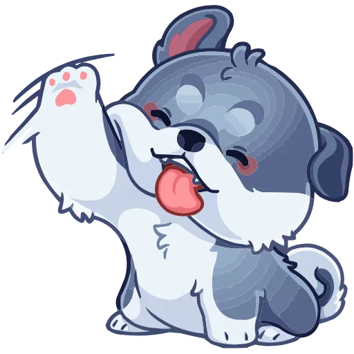 👋 Эмодзи «Маламут Ньют» для Telegram