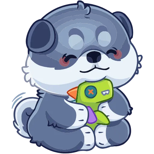 😌 Эмодзи «Маламут Ньют» для Telegram