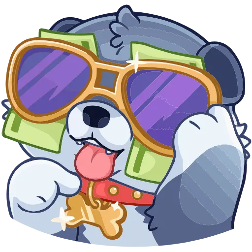 😎 Эмодзи «Маламут Ньют» для Telegram