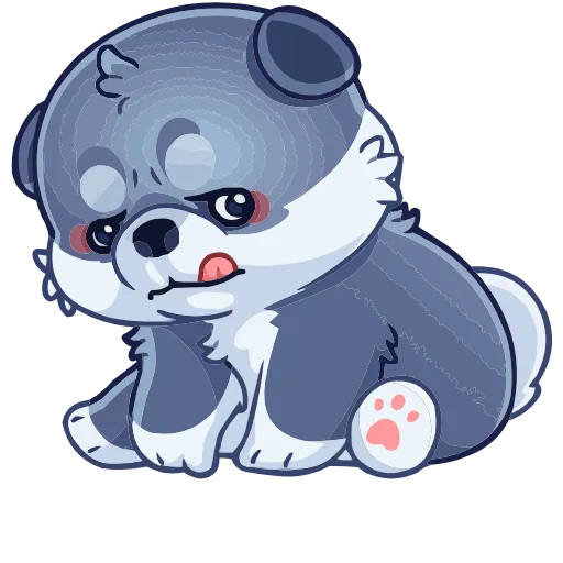 😋 Эмодзи «Маламут Ньют» для Telegram