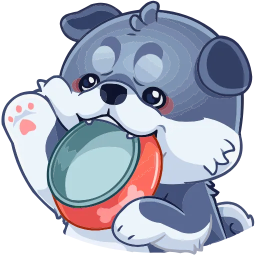 🥣 Эмодзи «Маламут Ньют» для Telegram