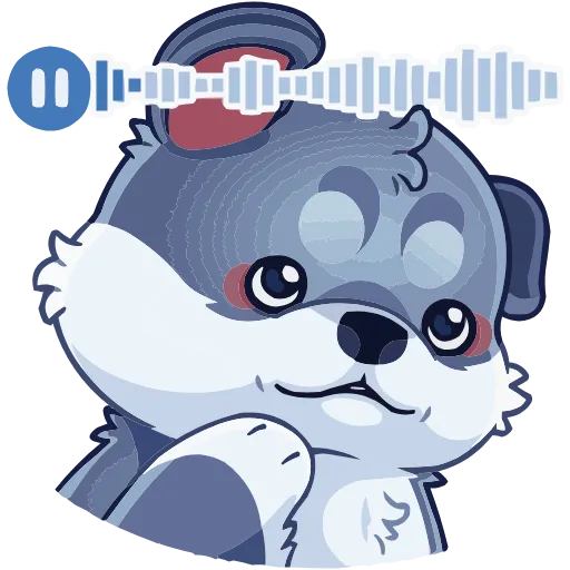 🦻 Эмодзи «Маламут Ньют» для Telegram