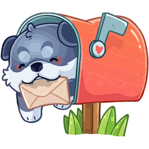 Стикерпак Маламут Ньют для Telegram