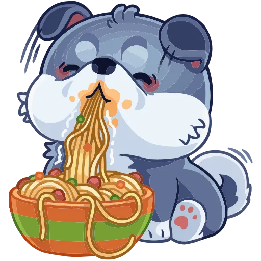 🍜 Эмодзи «Маламут Ньют» для Telegram