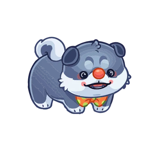🤡 Эмодзи «Маламут Ньют» для Telegram