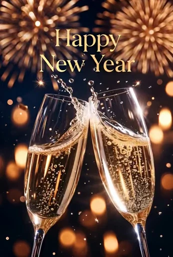 🌟 Стикер «Happy new year» для Telegram