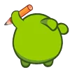 ✏ Эмодзи «Nibble Nom Emoji» для Telegram