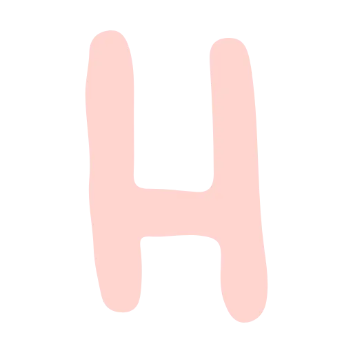 🦏 Эмодзи «Нежно-розовые и фиолетовые буквы» для Telegram