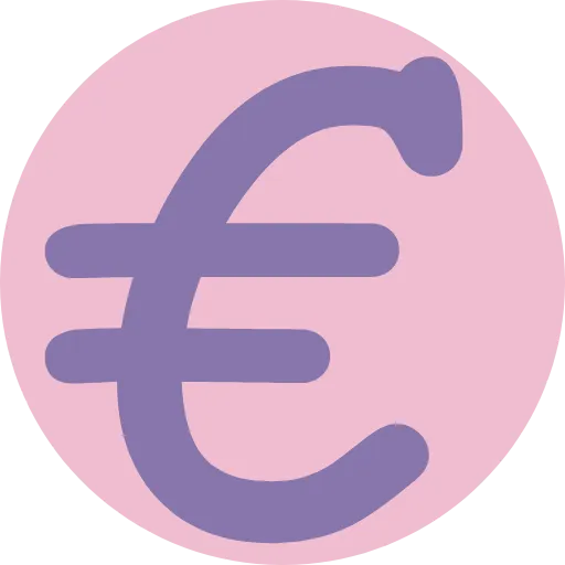 💶 Эмодзи «Нежно-розовые и фиолетовые буквы» для Telegram