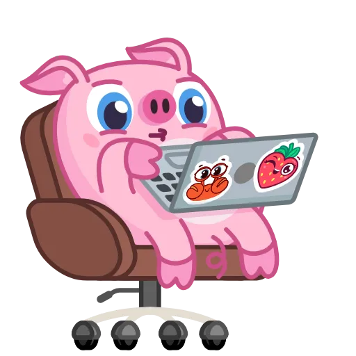 🐷 Эмодзи «Nick Wallow Pig» для Telegram
