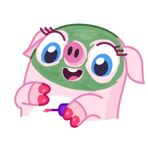 🐷 Эмодзи «Nick Wallow Pig» для Telegram