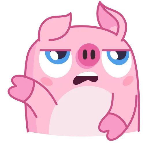 🐷 Эмодзи «Nick Wallow Pig» для Telegram