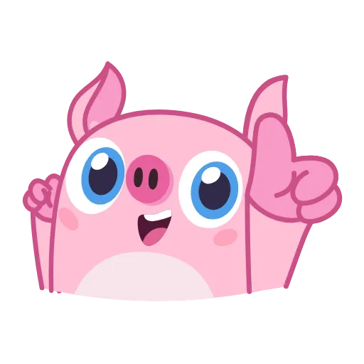 🐷 Эмодзи «Nick Wallow Pig» для Telegram