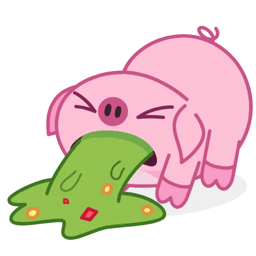 🐷 Эмодзи «Nick Wallow Pig» для Telegram