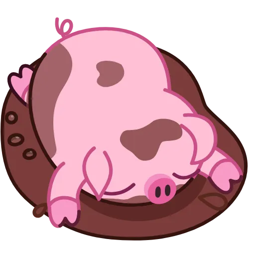 🐷 Эмодзи «Nick Wallow Pig» для Telegram