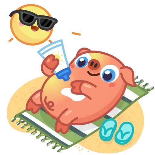 🐷 Эмодзи «Nick Wallow Pig» для Telegram