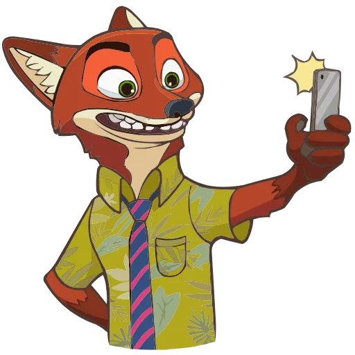 🤳 Эмодзи «Ник Уайлд» для Telegram