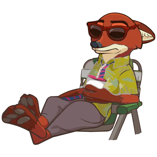 😎 Эмодзи «Ник Уайлд» для Telegram