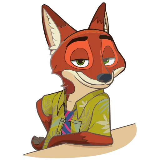 😏 Эмодзи «Ник Уайлд» для Telegram