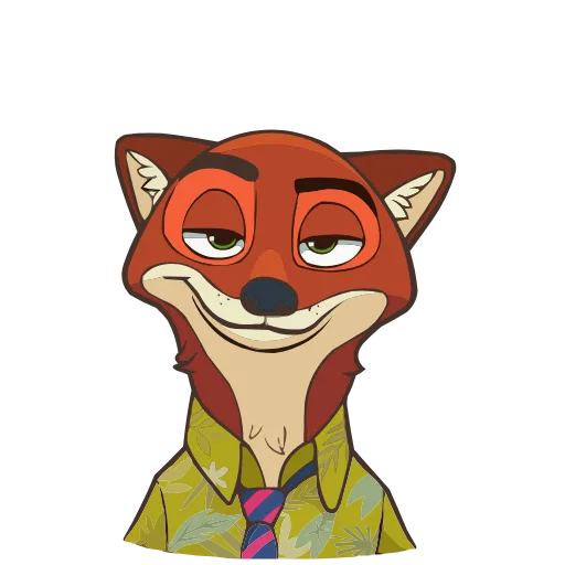 😏 Эмодзи «Ник Уайлд» для Telegram