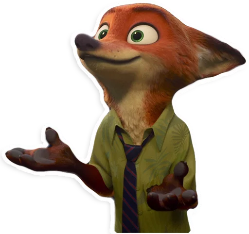 👐 Стикер «NickWilde» для Telegram