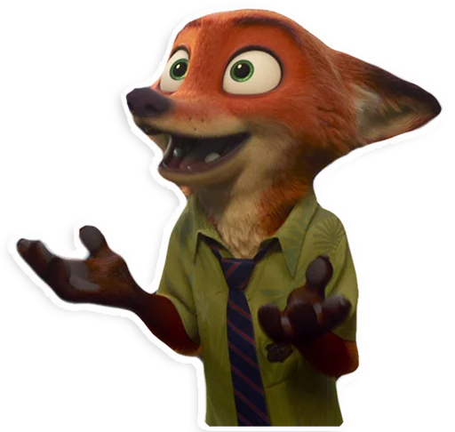 👐 Стикер «NickWilde» для Telegram