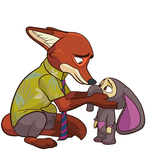 🤗 Стикер «Ник Уайлд Без Текста» для Telegram