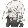 🤨 Эмодзи «😒 Набор эмоджи по игре «NieR Automata»» для Telegram