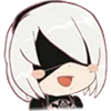 😀 Эмодзи «😒 Набор эмоджи по игре «NieR Automata»» для Telegram